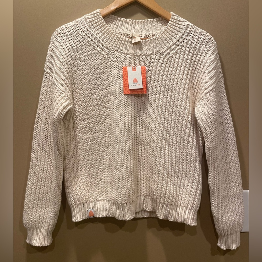 Sh*t That I Knit The Cotton Crewneck - Cream - S *RARE*